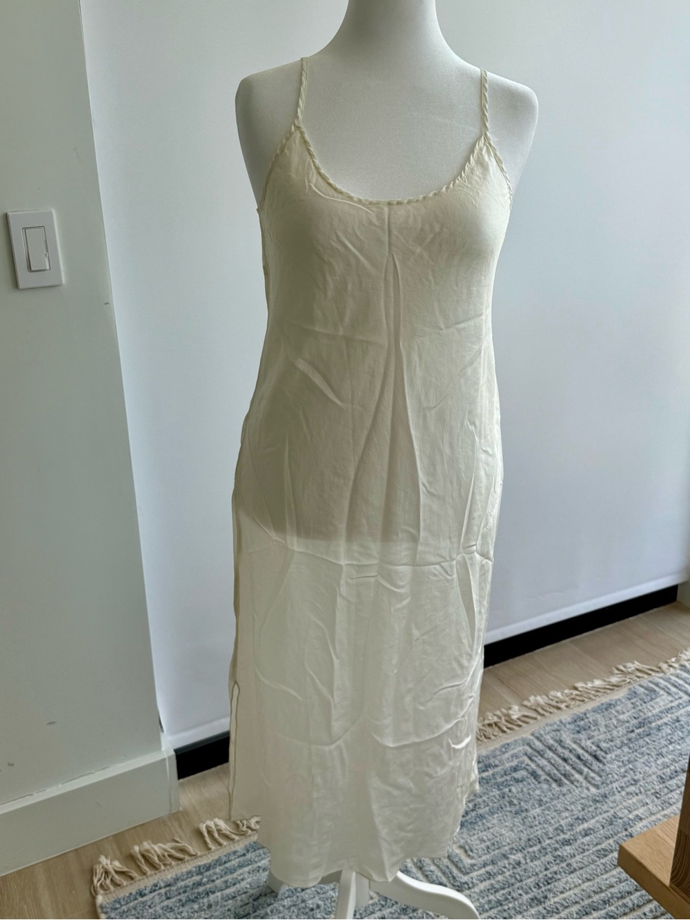 Johnny Was Light Blue Floral Paisley Maxi Dress - Picture 4 of 4